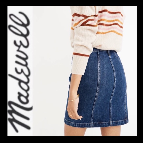 ⭐️HP⭐️NWT Madewell Stretch Denim Skirt - Picture 11 of 12